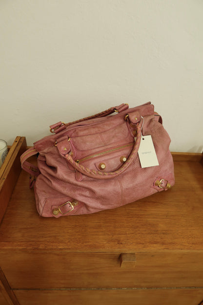 BALENCIAGA "CITY" BAG GIANT VELO PINK