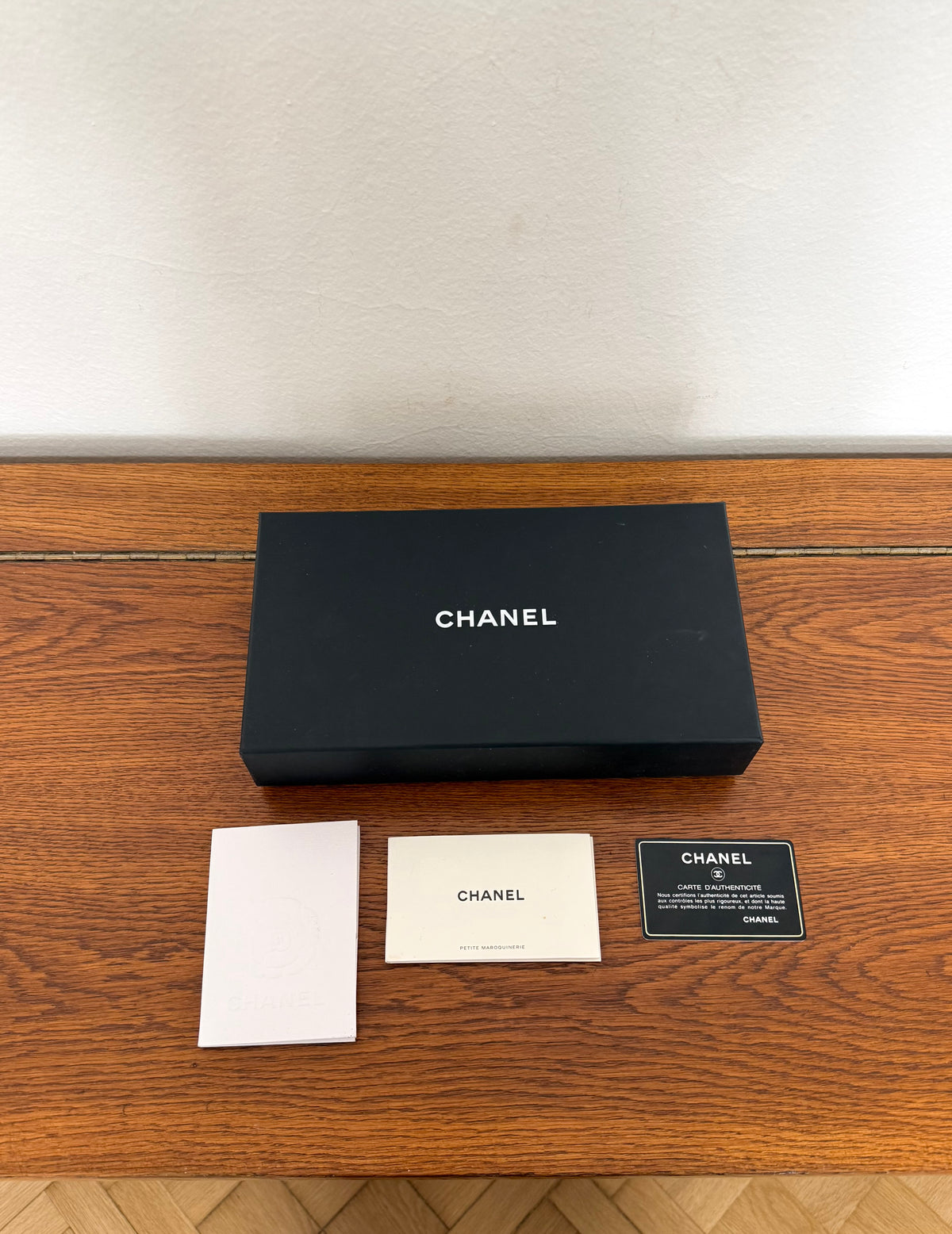 Chanel Classic Long Wallet Caviar Gold HW