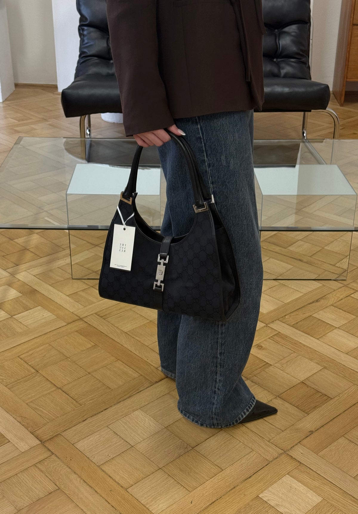 Gucci Jackie GG Monogram Bag Black
