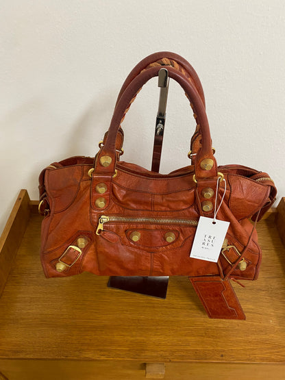BALENCIAGA CITY BAG IN ORANGE