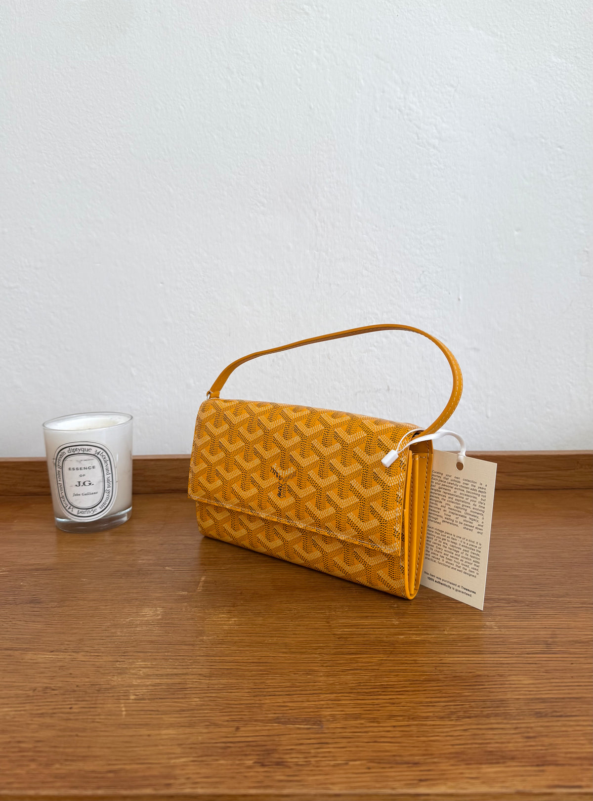 Goyard Varenne ve žluté barvě s monogramem Goyard, foto 6