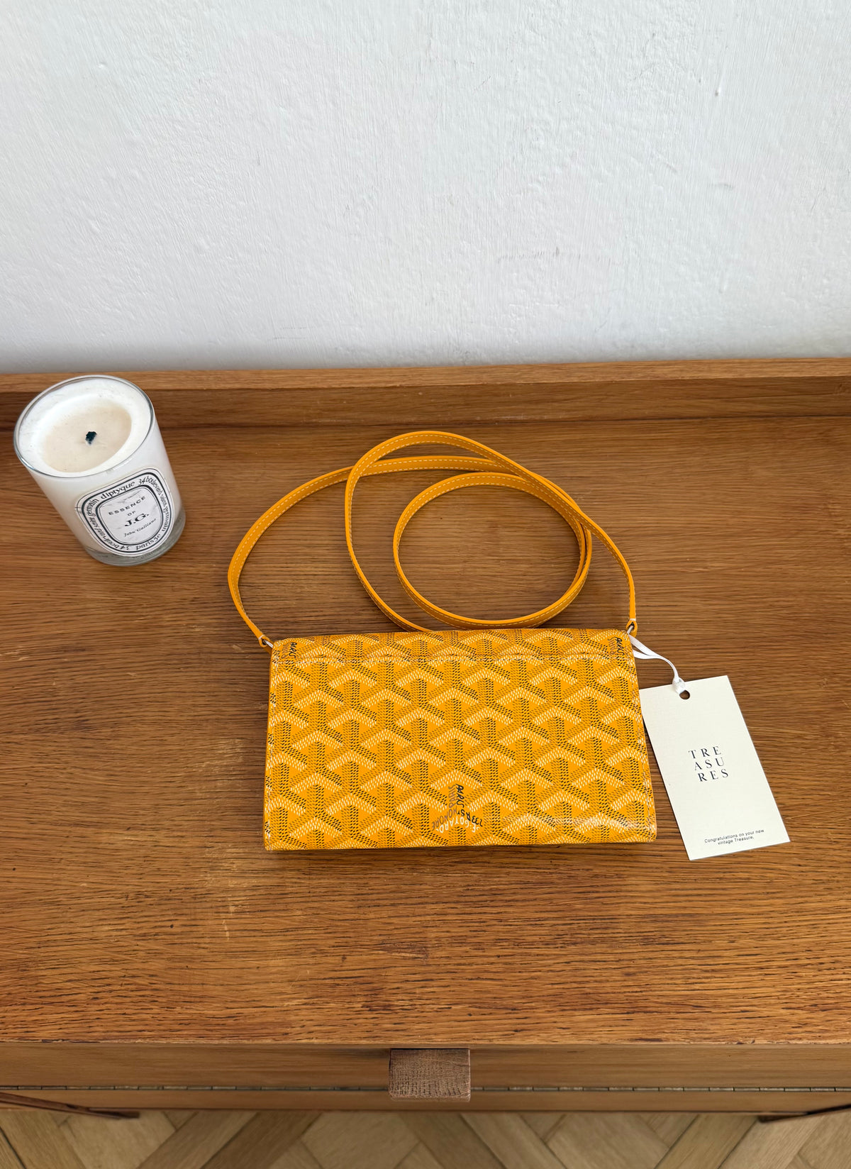 Goyard Varenne ve žluté barvě s monogramem Goyard, foto 9