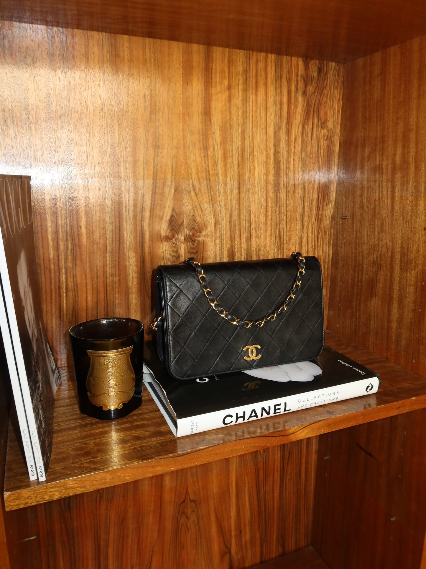 CHANEL SINGLE FULL FLAP BAG 24K GOLD