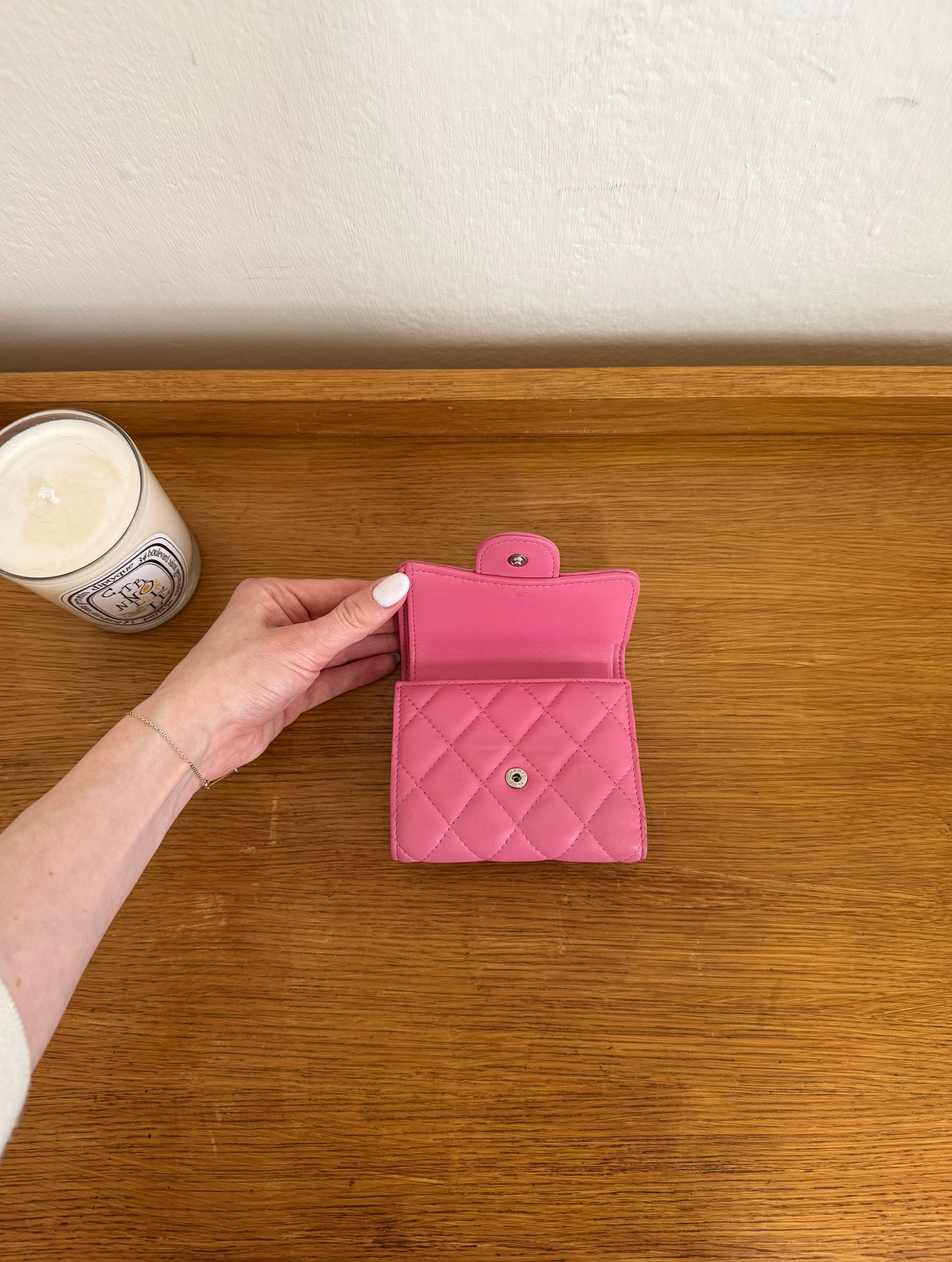 SERIES 27 CHANEL MINI WALLET LAMBSKIN PINK