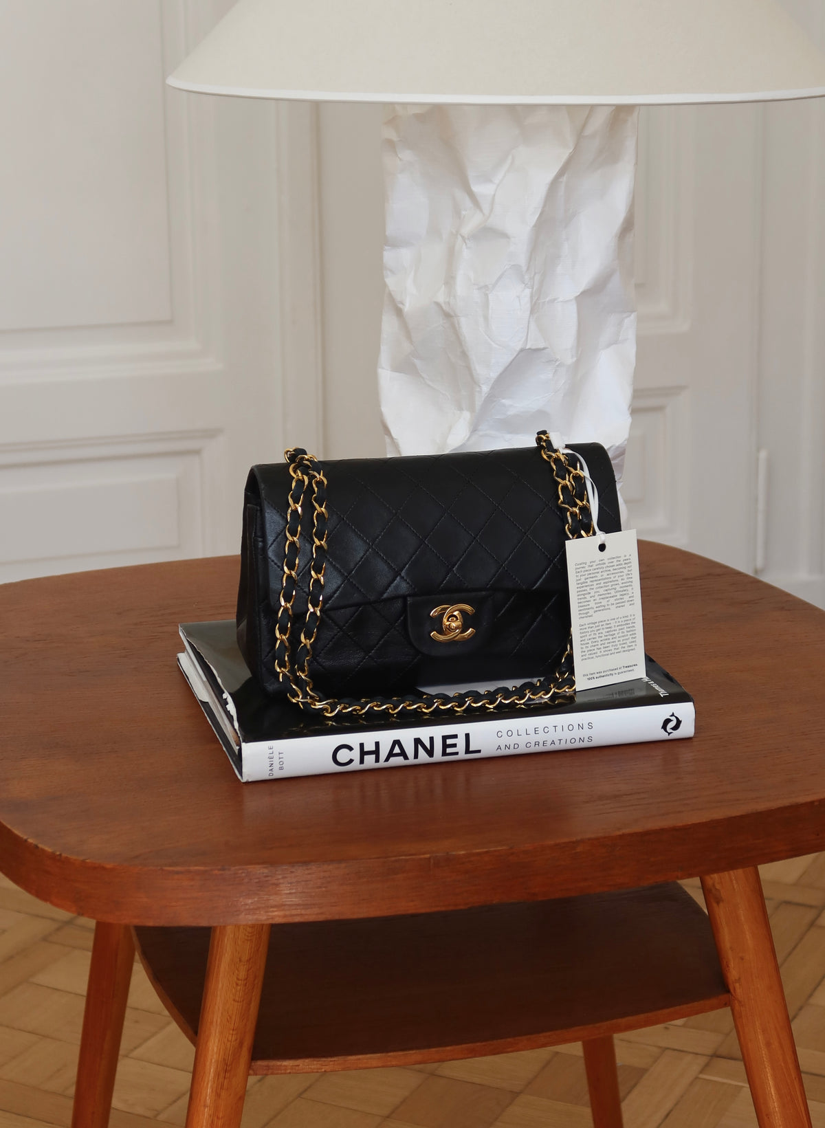 Chanel Classic Double Flap Bag Small Lambskin 24k Gold HW